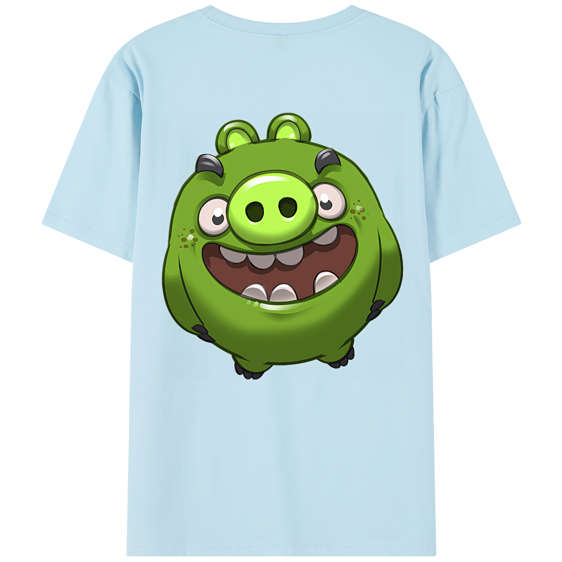 （画像用） Angry Birds アングリーバード 綿100％半袖Tシャツ（背面プリント）